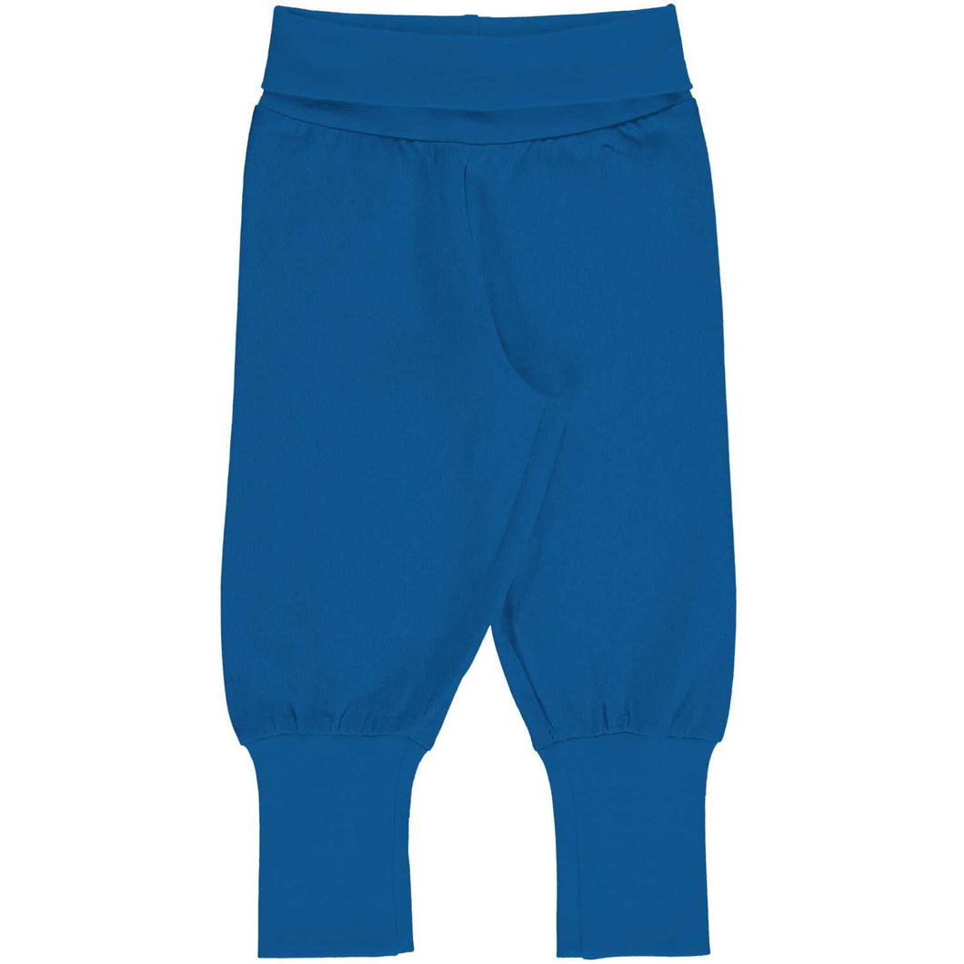 Maxomorra Rib Pants - Blue
