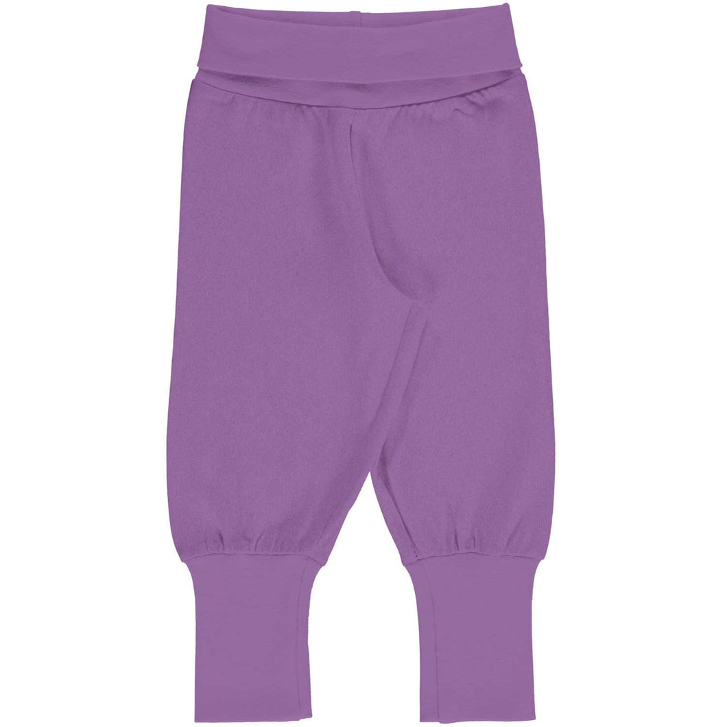 Maxomorra Rib Pants - Purple