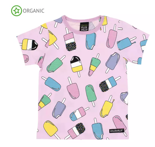 Villervalla Short Sleeve Top - Popsicle - Bloom