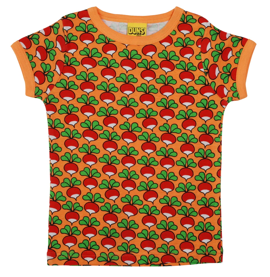 Duns Short Sleeve Top - Radish - Bird of Paradise