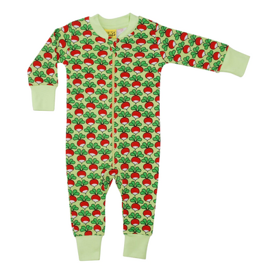 Duns Zipsuit - Radish - Sharp Green