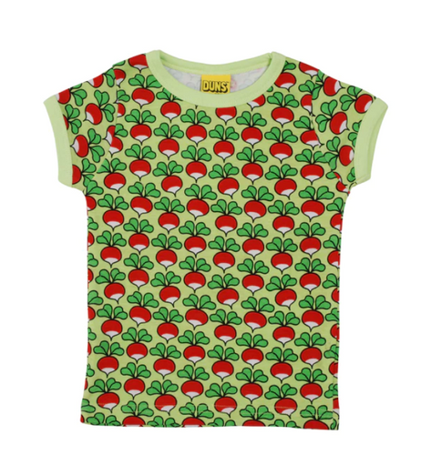 Duns Short Sleeve Top - Radish - Sharp Green