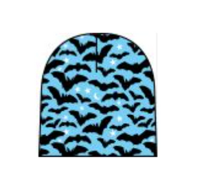 Duns - Bats - Blue Velour Double Layer Hat