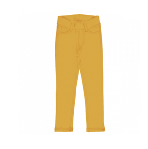 Maxomorra Treggings Swea lt material - Solid Amber