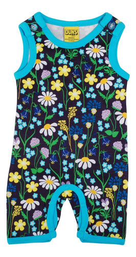 Duns Midsummer Flowers Purple Playsuit / Summersuit