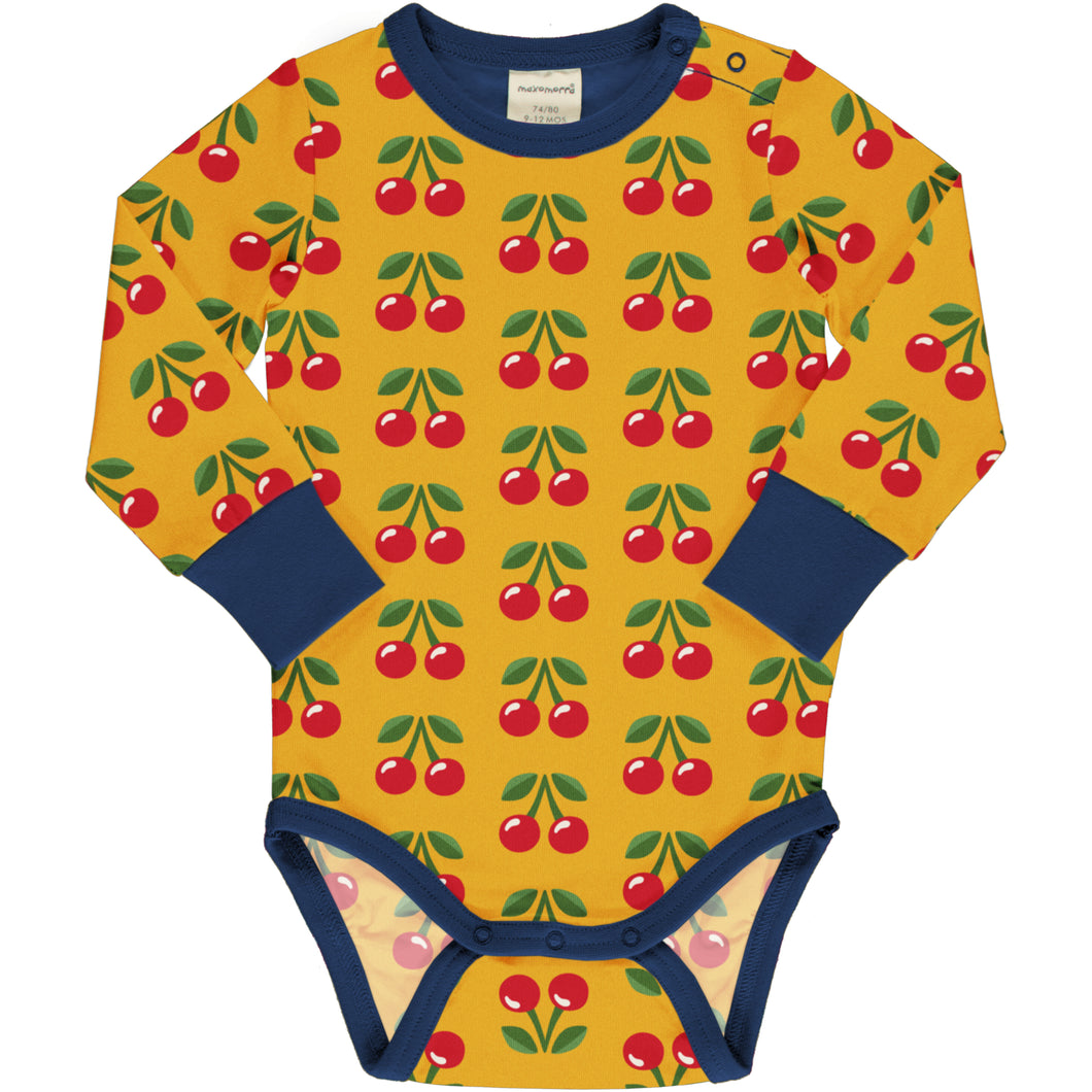 Maxomorra Long Sleeve Body - Cherry