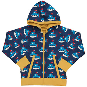 Maxomorra Hooded Cardigan - Submarine