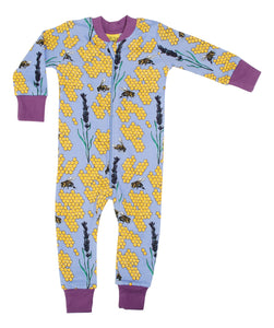 Duns Zipsuit - Bee - Grape