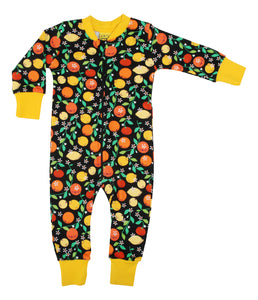 Duns Zipsuit - Citrus - Black