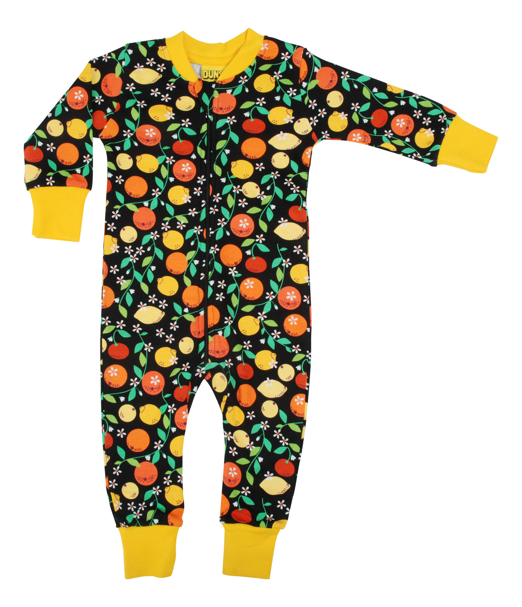 Duns Zipsuit - Citrus - Black