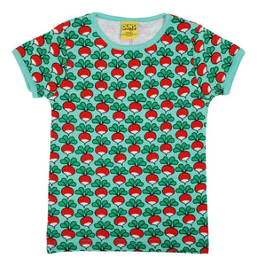 Duns Short Sleeve Top - Radish - Electric Green
