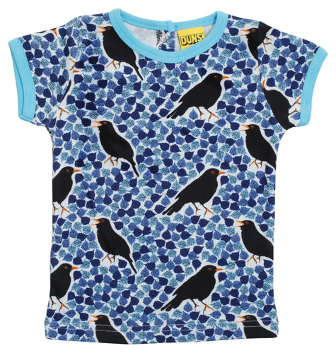 Duns Short Sleeve Top - Blackbird Blue