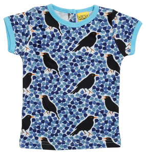 Duns Short Sleeve Top - Blackbird Blue