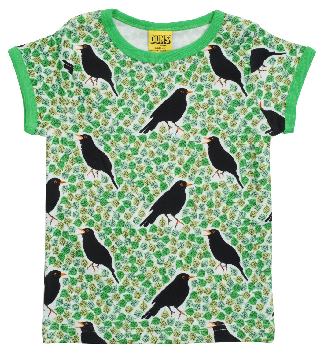 Duns Short Sleeve Top - Blackbird Green