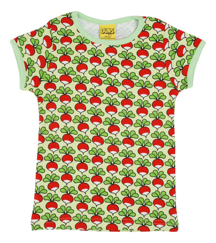 Duns Short Sleeve Top - Radish - Paradise Green