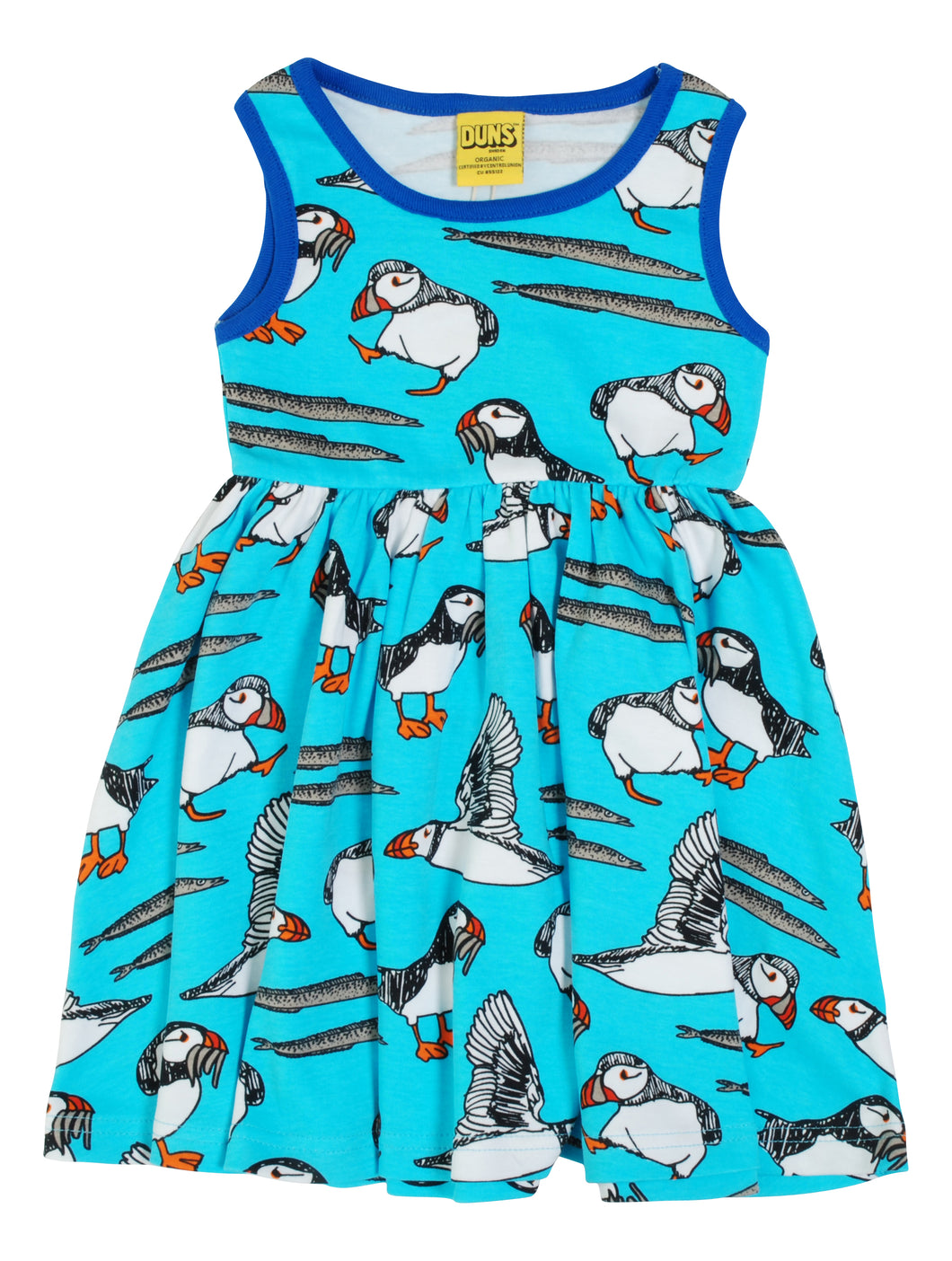 Duns  Sleeveless Gather Dress - Puffin - Blue Atoll
