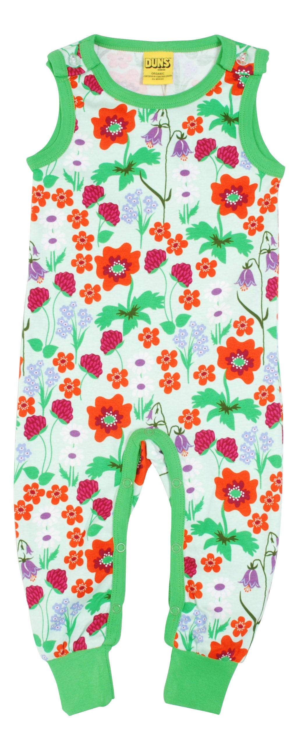 Duns Dungarees - Summer Flowers - Bay Green