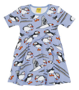 Duns Short Sleeve Skater Dress  - Puffin - Easter Egg