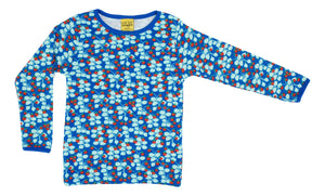 Duns Long Sleeve Top - Wild Strawberry - Blue