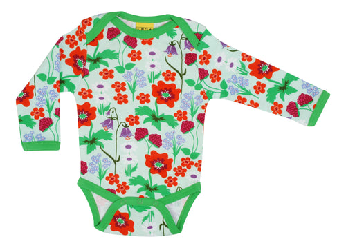 Duns Long Sleeve Body - Summer Flowers - Bay Green