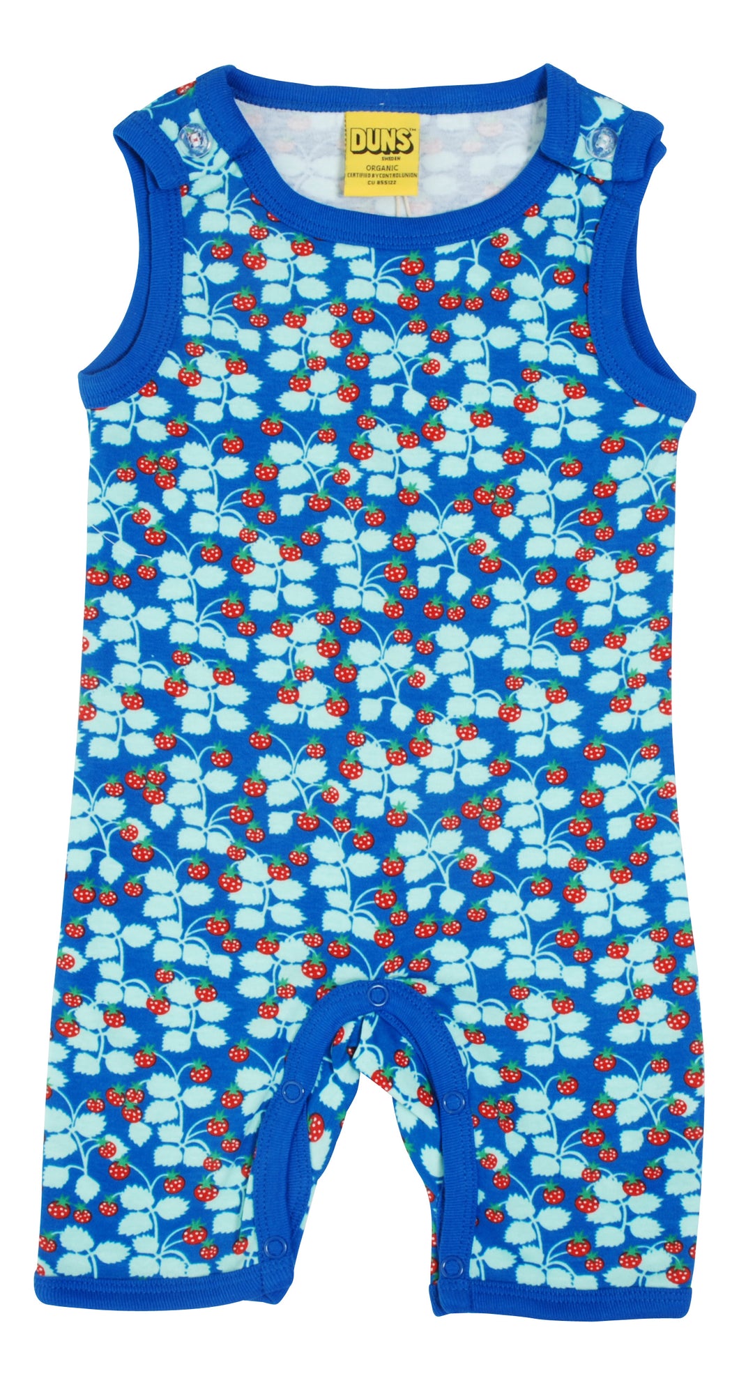 Duns Short Playsuit - Wild Strawberry - Blue