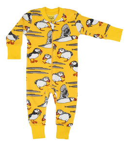 Duns Zipsuit - Puffin - Yellow Chrome