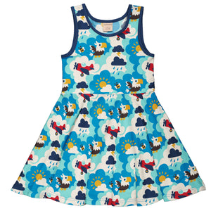 Maxomorra Circle Dress - Sky