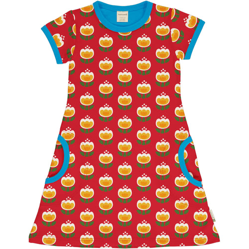 Maxomorra - Short Sleeved Dress - Tulip