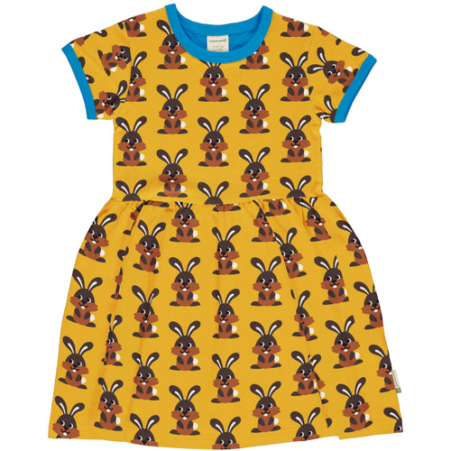 Maxomorra - Short Sleeved Spin Dress - Hare