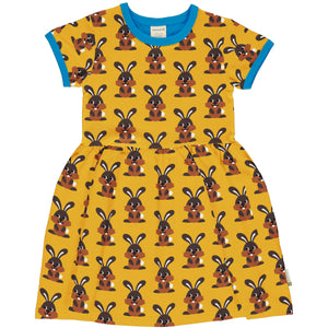 Maxomorra - Short Sleeved Spin Dress - Hare