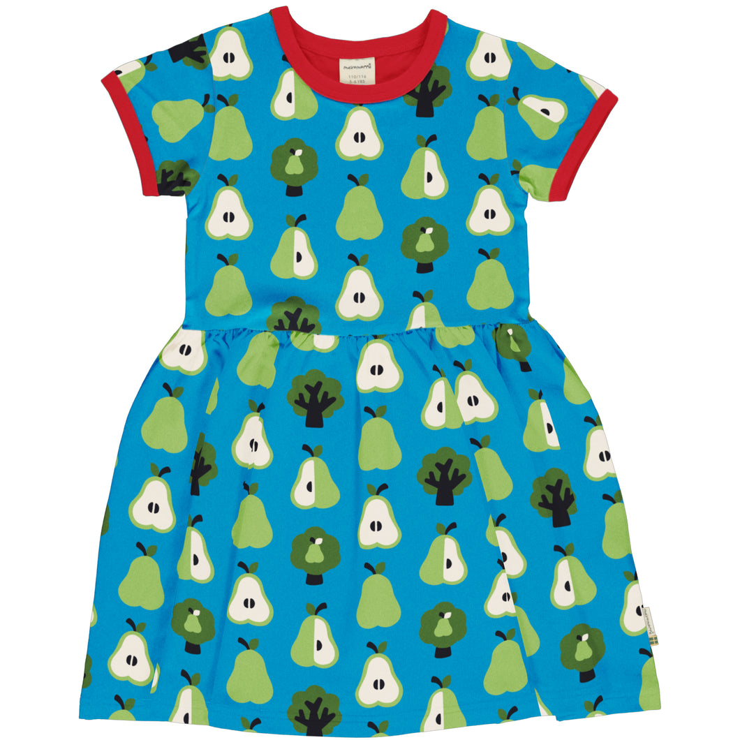Maxomorra - Short Sleeved Spin Dress - Pear