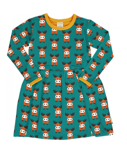 Maxomorra Long Sleeve Spin Dress - Nordic Moose