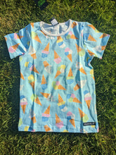 Load image into Gallery viewer, Villervalla Short Sleeve Top - Ice Cream - Light Aqua