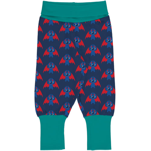 Maxomorra Rib Pants - Bat