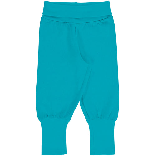 Maxomorra - Rib Pants - Turquoise