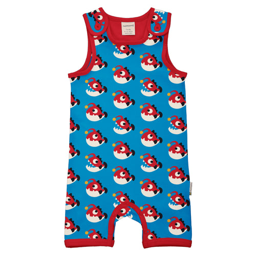 Maxomorra Short Playsuit - Anglerfish