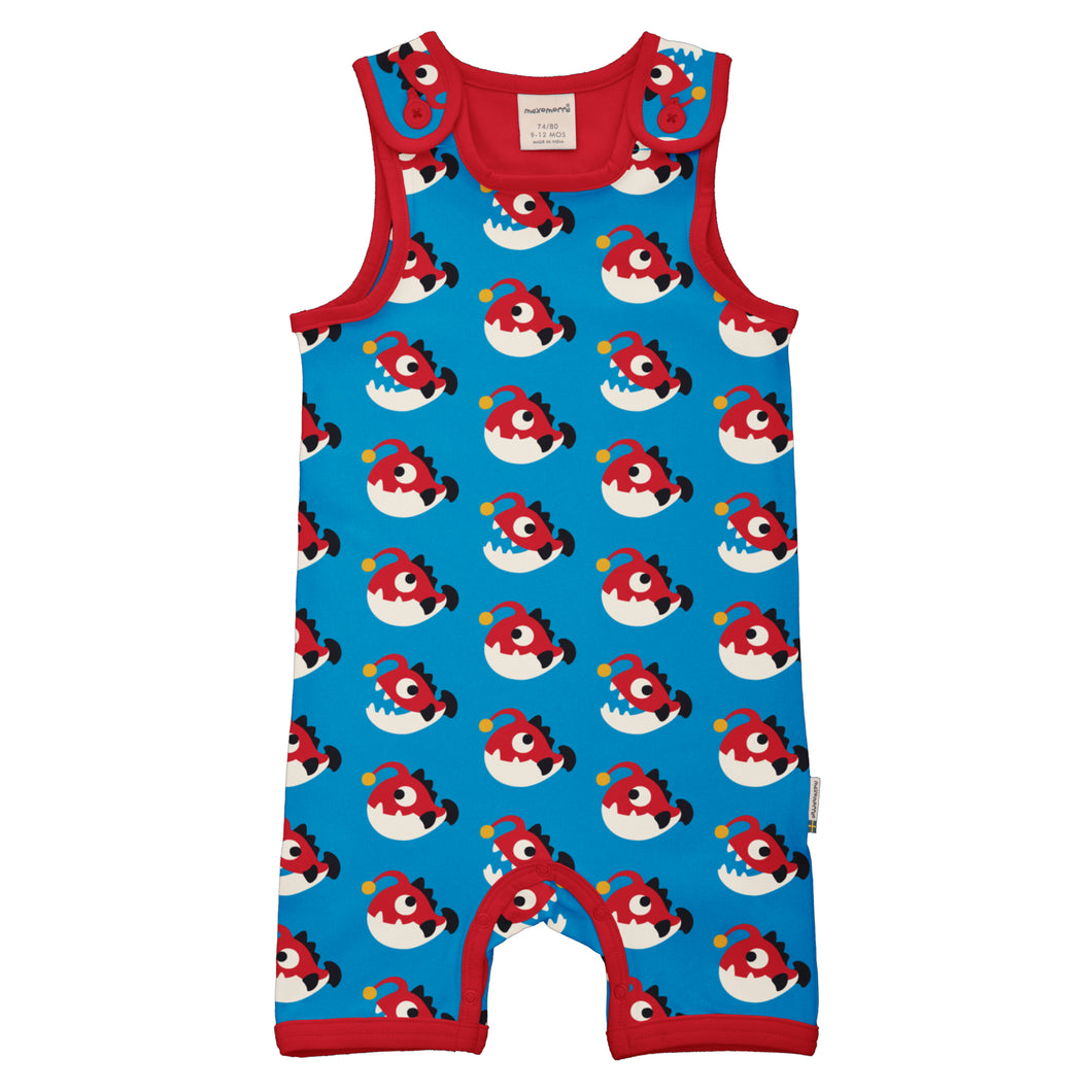 Maxomorra Short Playsuit - Anglerfish