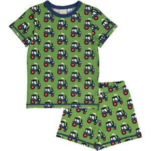 Maxomorra Short Sleeve PJs - Tractor