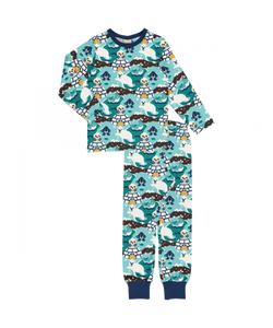 Maxomorra Long Sleeve PJs - Arctic World