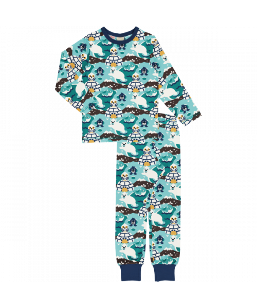 Maxomorra Long Sleeve PJs - Arctic World