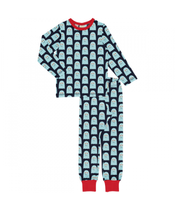 Maxomorra Long Sleeve PJs Spooky Ghost