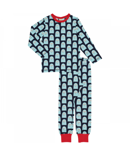 Maxomorra Long Sleeve PJs Spooky Ghost