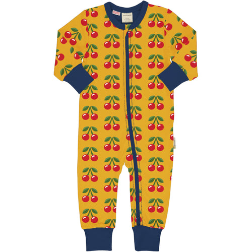 Maxomorra Zipsuit - Cherry