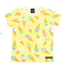 Load image into Gallery viewer, Villervalla Short Sleeve Top - Ice Cream - Light Maize