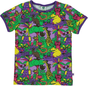 Småfolk T-shirt - Jungle - Viola