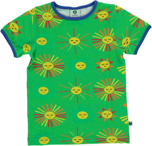 Småfolk T-shirt - Sun - Green