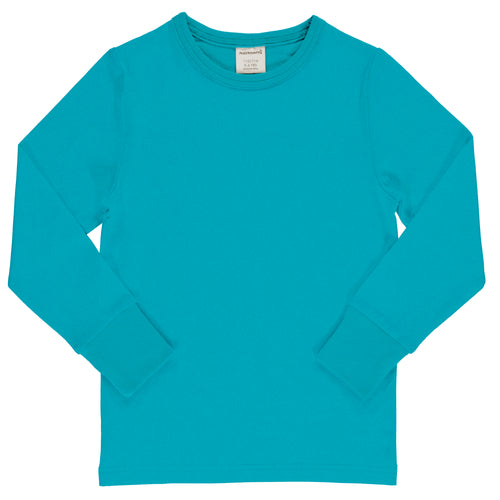 Maxomorra - Long Sleeve Top - Turquoise