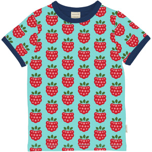 Maxomorra Short Sleeve Top - Raspberry